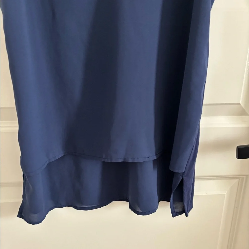 Michael Kors Deep Blue V-Neck Blouse